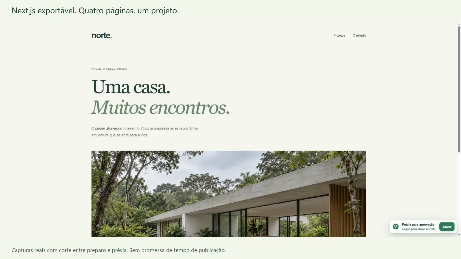 Como preparar um Next.js com páginas internas
